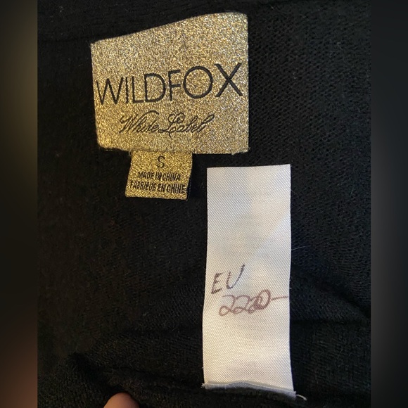 Wildfox White Label London Black Sweater Top Soft S Angora Rabbit Hair - Picture 5 of 12